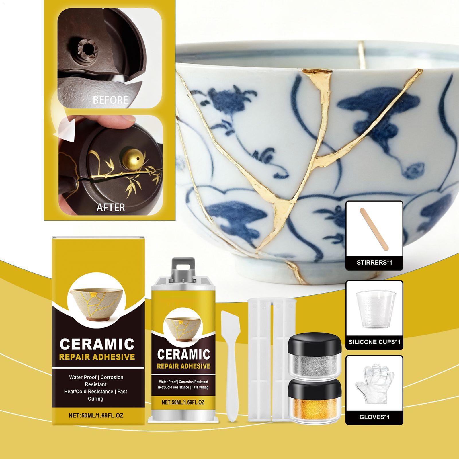 Art Craft Workshop - Kit di riparazione per ceramica giapponese,