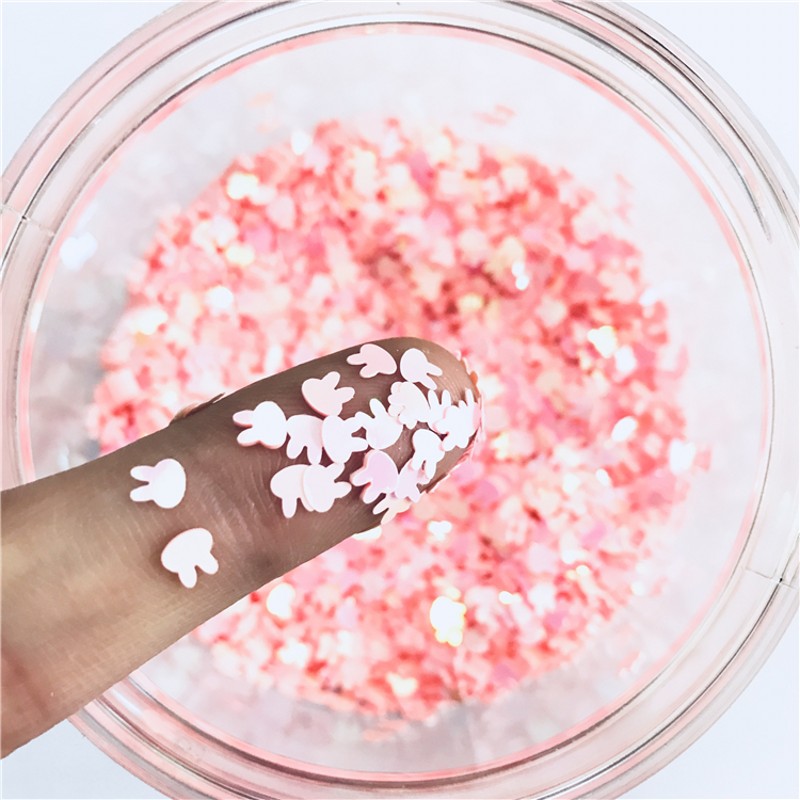 Eco Art Craft - Paillettes glitterate a forma di coniglio