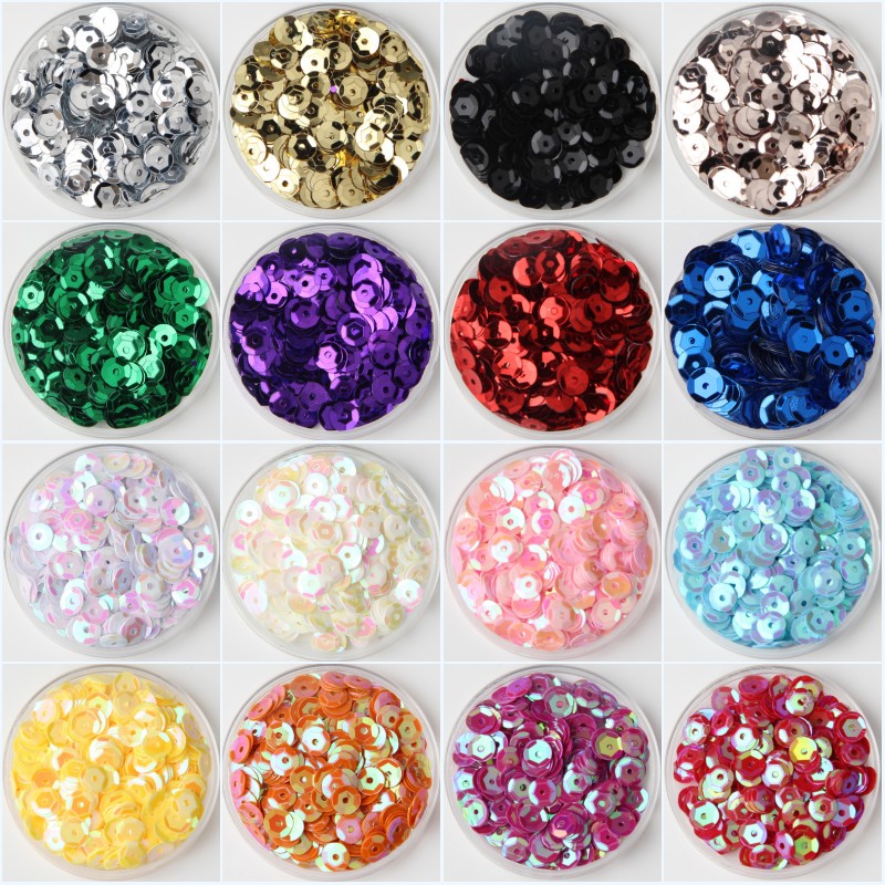 Eco Art Craft - 10 g/lotto Multi Formato 4mm/5mm/6mm/8mm Paillettes