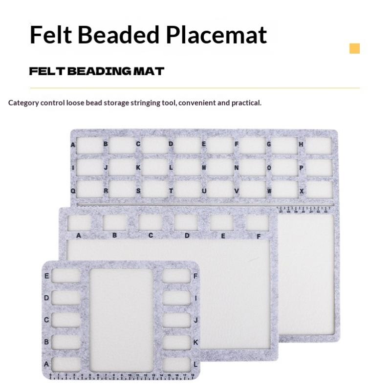 Art Craft Board - Tappetino in feltro rettangolare per perline,