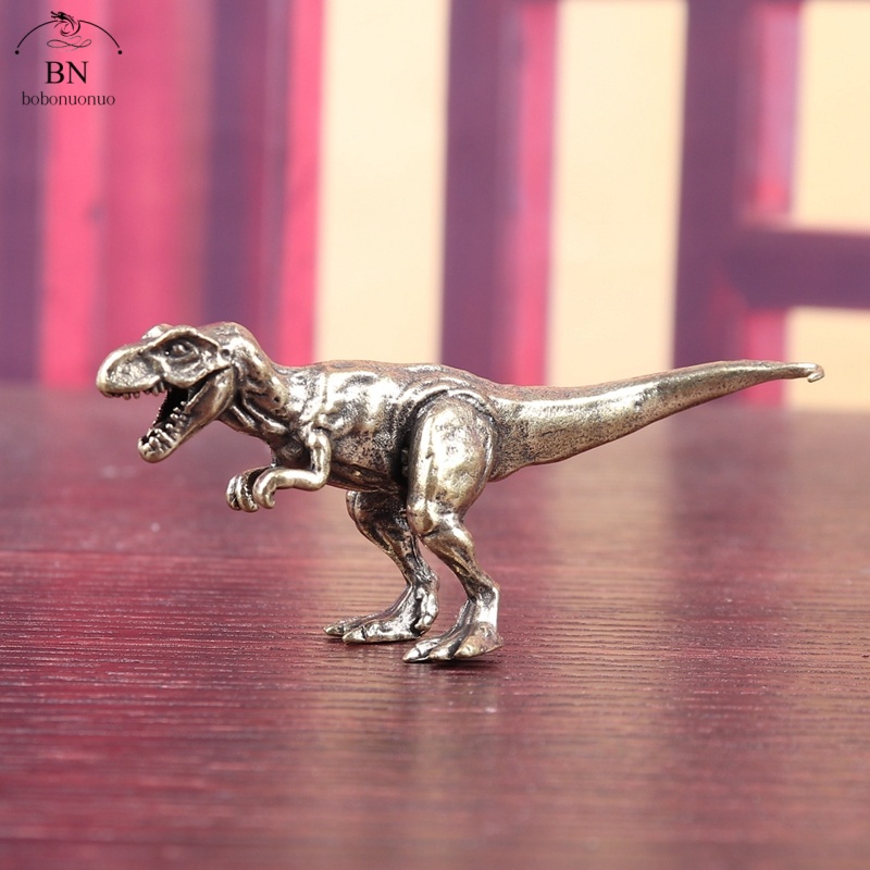 Dinosaur And Craft - Statuetta di Dinosauri Giurassici in Ottone