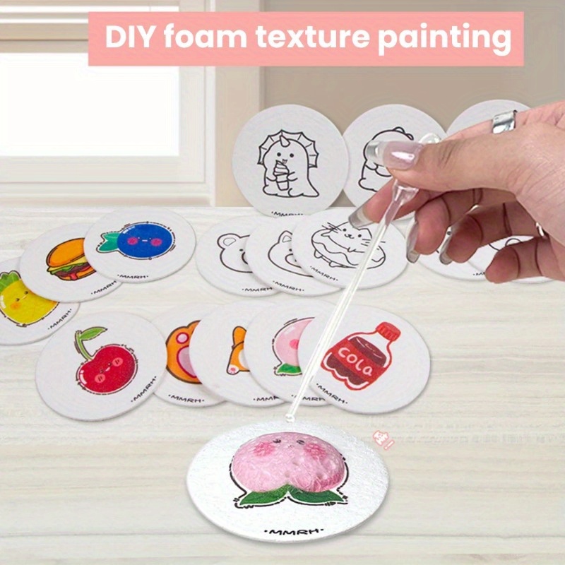 Art Craft Board - 10 pezzi di carta rotonda/fiore/cuore d'amore,