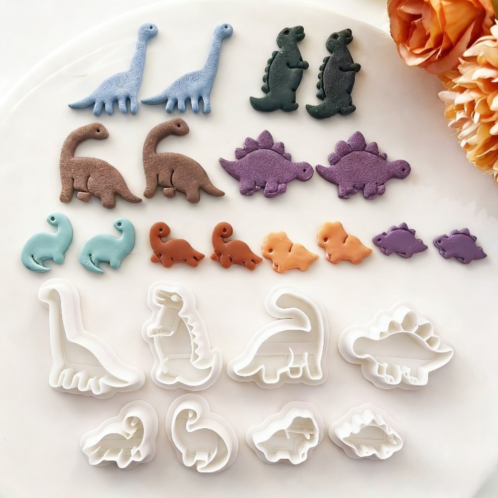 Dinosaur And Craft - Set di 8 Formine per Argilla