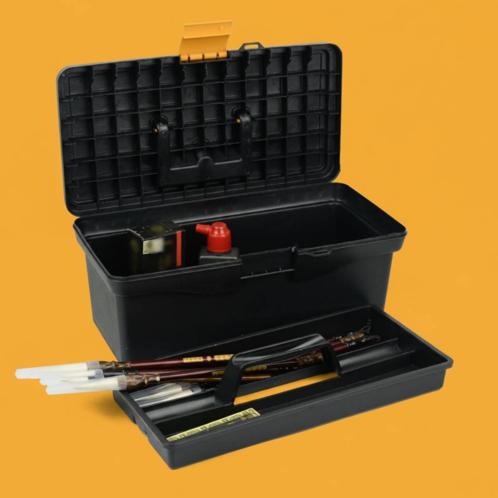 Art Craft Workshop - Scatola per Materiali Artistici, Contenitore Rigido