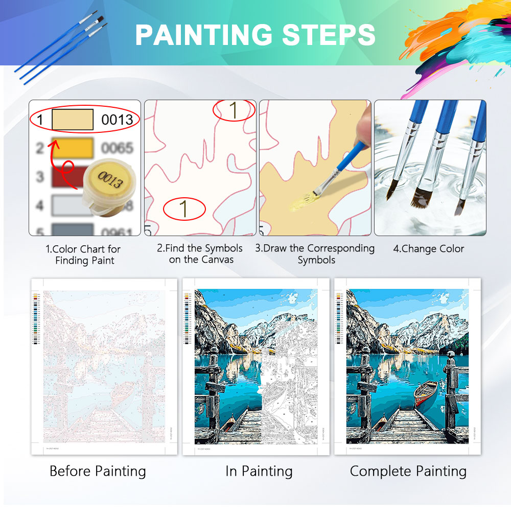 HUACAN Pittura a Numeri per Ad - Art Craft Night recensione e prezzo