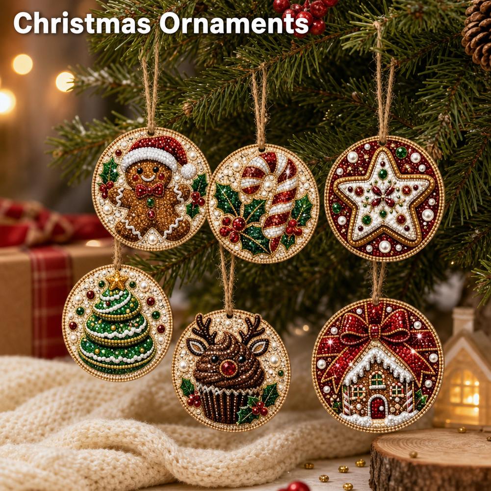 6 pezzi di decorazioni nataliz - Art Craft Kit recensione e prezzo