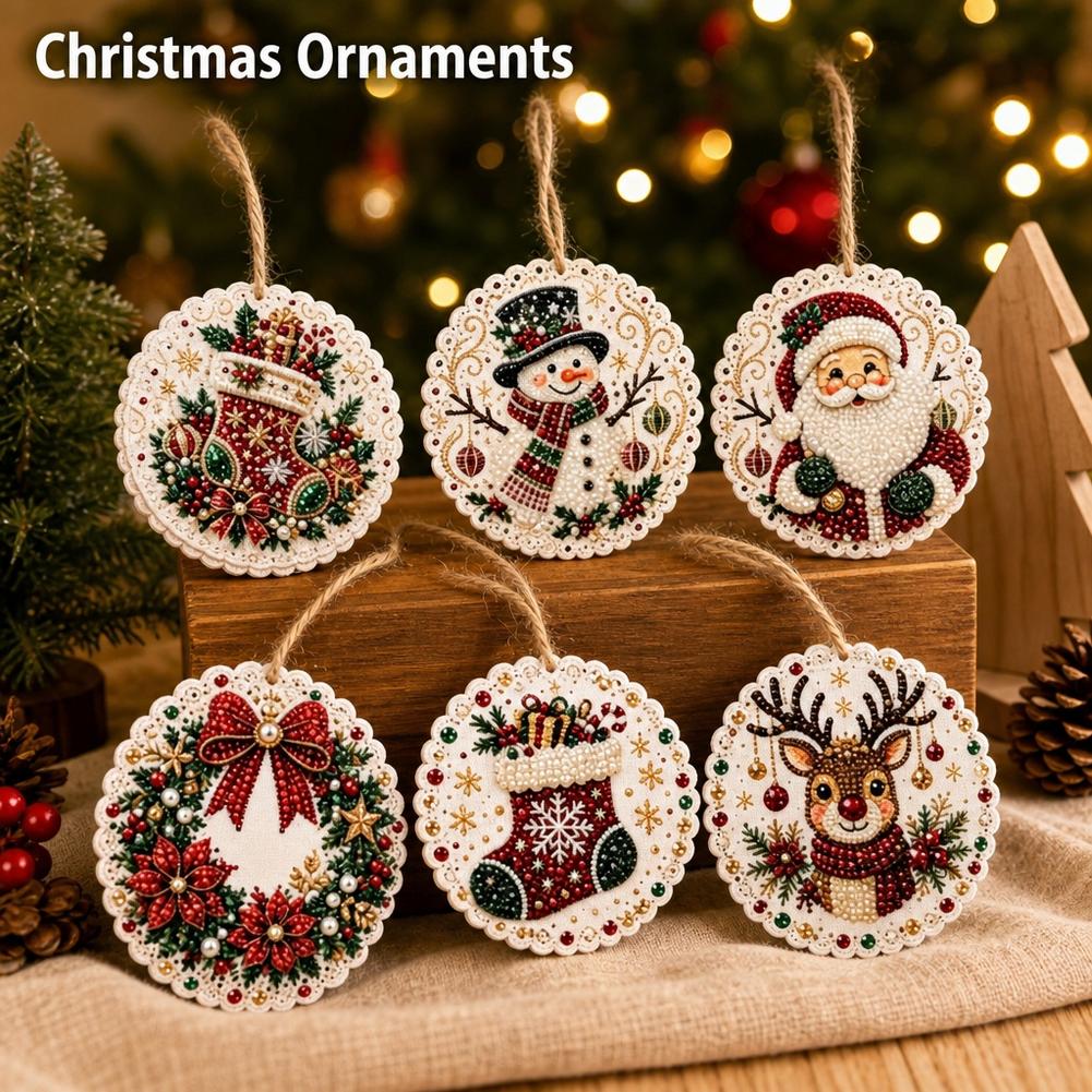 6 pezzi di decorazioni nataliz - Art Craft Kit recensione e prezzo