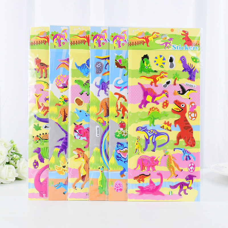 6 adesivi 3D a forma di bolle  - Dinosaur And Craft recensione e prezzo