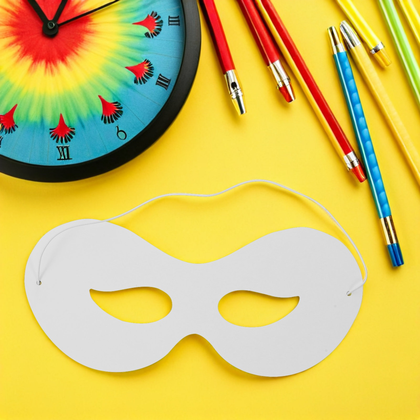 40 maschere di carta bianca, s - Art Craft Event recensione e prezzo