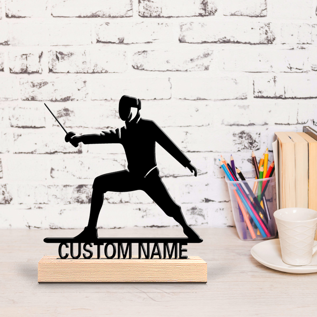 1 pezzo di statua in metallo c - Art Craft Names recensione e prezzo